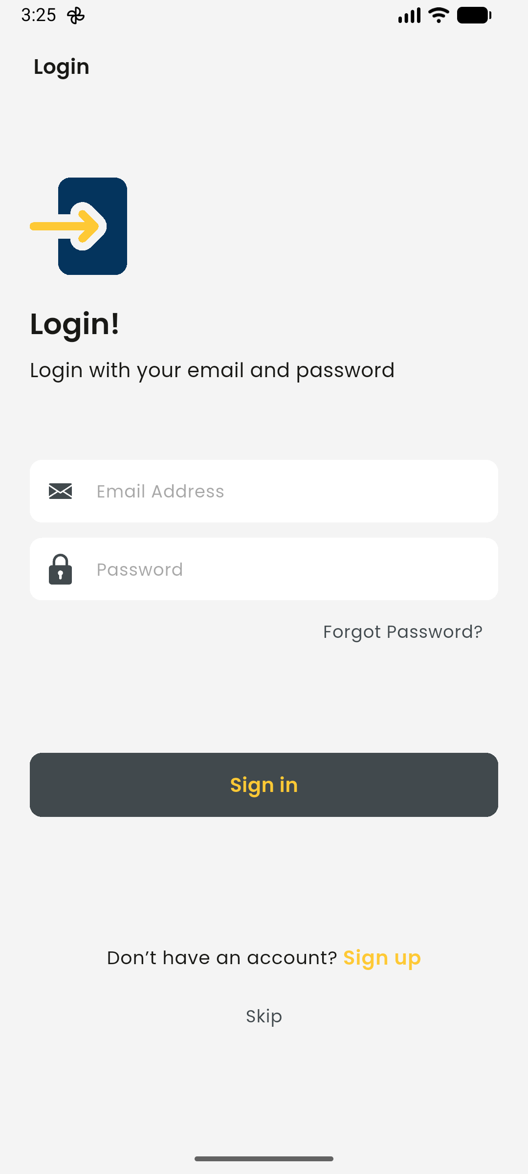 Login Page
